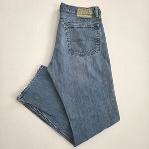 Polo Ralph Lauren Jeans Mens 32x30 Blue Denim Faded Straight Pony Adult
